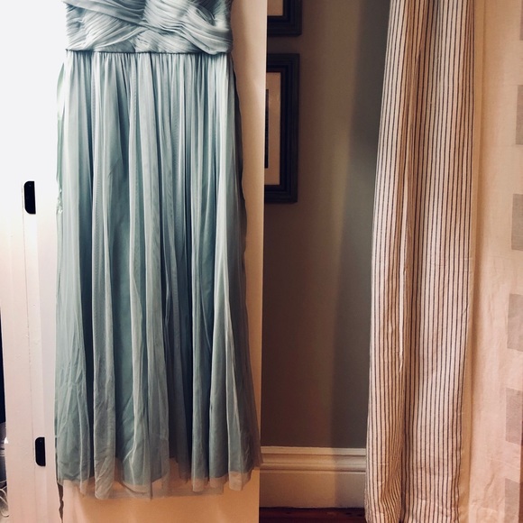 BHLDN tulle maxi dress - sea glass - Picture 2 of 7